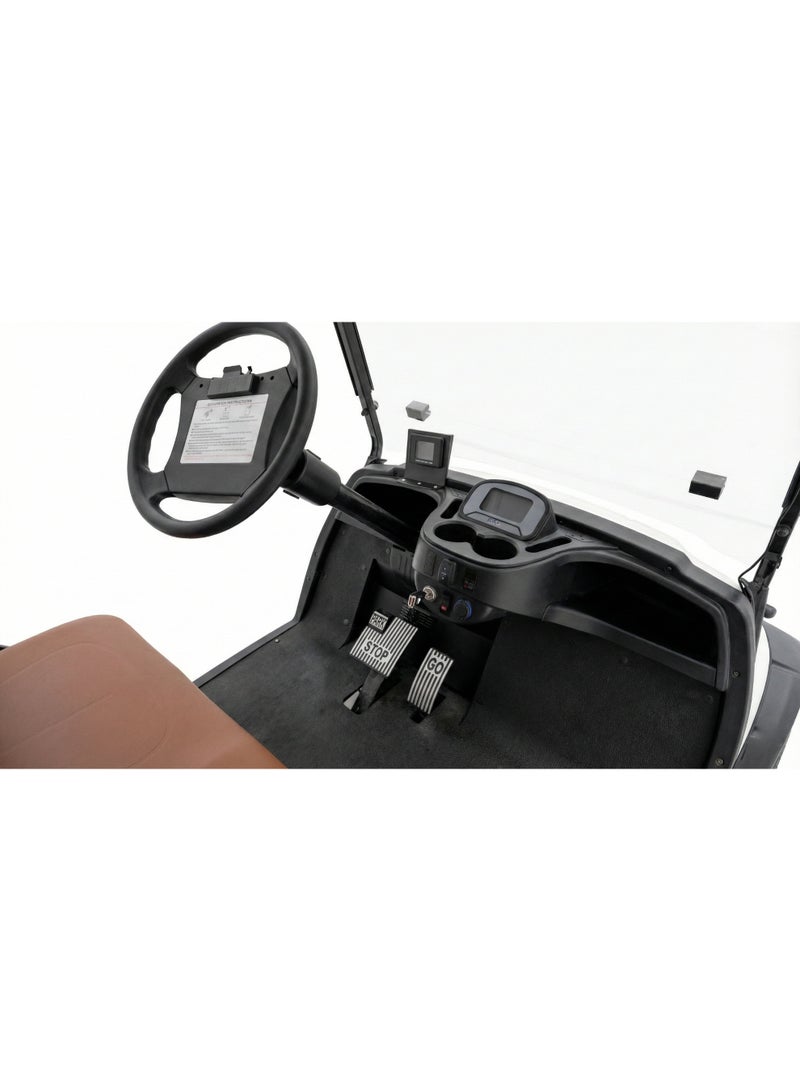 EPIC 2-Seater Lifted Electric Golf Cart with Lithium Battery 105Ah & Standard Tires | LSEV (Black) - Image 5